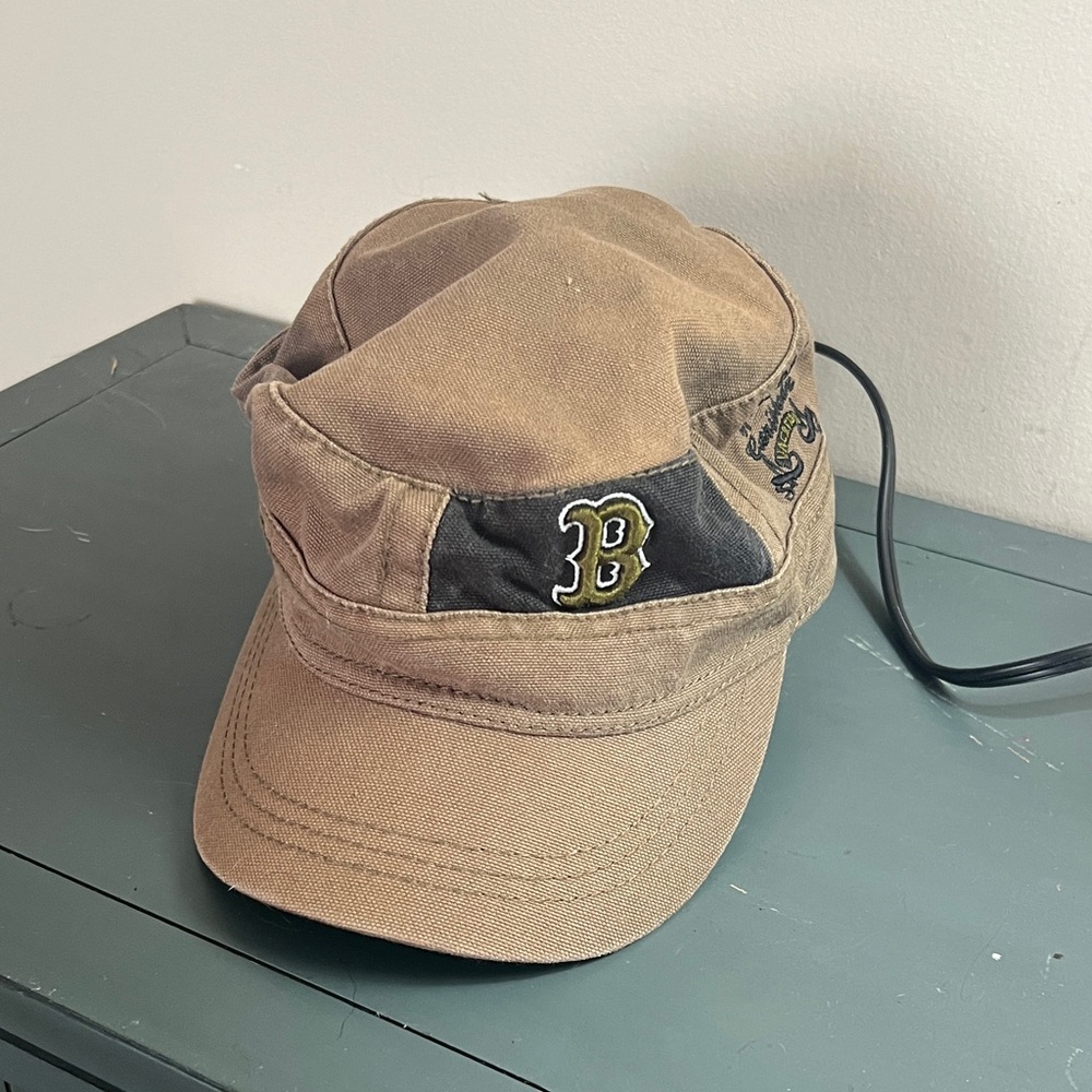 Boston Red Sox Brown Cap with Embroidered Logo